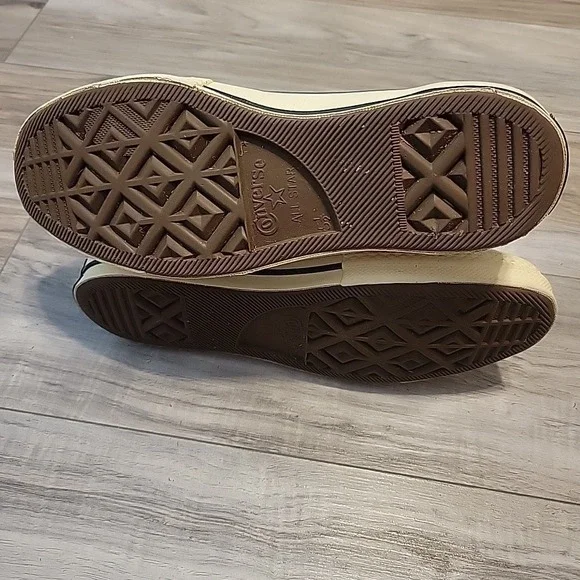 Converse All Star Canvas Sneakers  Size 5.5 Mens 7.5 Womens  Gray Suede #162376C - Picture 8 of 9